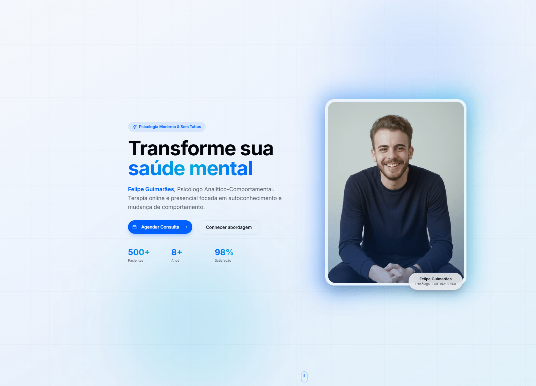 Site de portfólio do Dr. Felipe